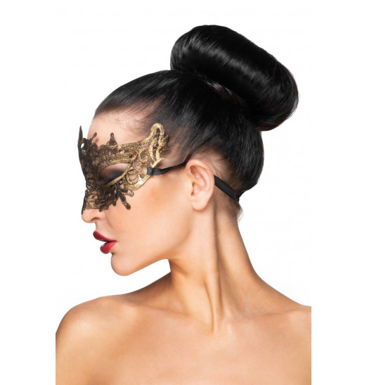 Золотистая карнавальная маска Каф Золотистая карнавальная маска Каф