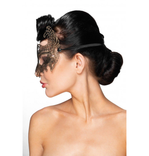 Золотистая карнавальная маска  Рукба