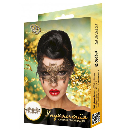 Золотистая карнавальная маска Унукэльхайя Золотистая карнавальная маска Унукэльхайя