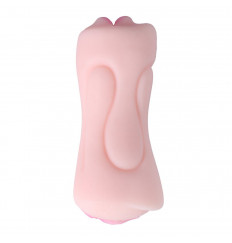 Телесный двусторонний мастурбатор STROKER - вагина и ротик