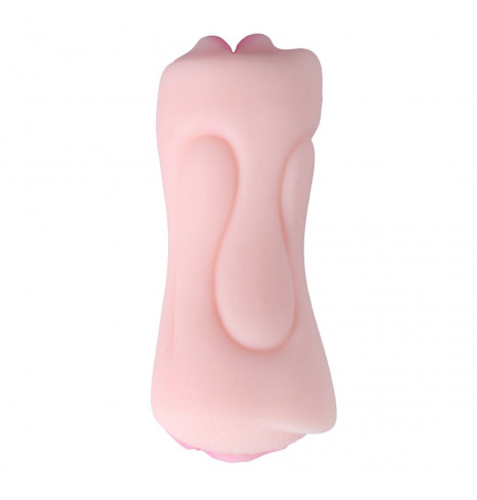 Телесный двусторонний мастурбатор STROKER - вагина и ротик