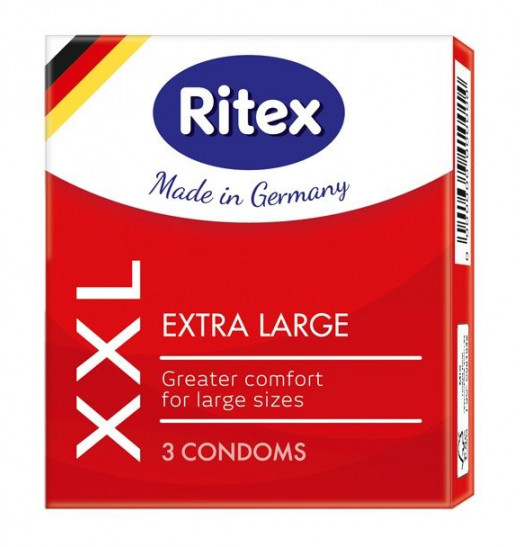 Презервативы увеличенного размера RITEX XXL - 3 шт.