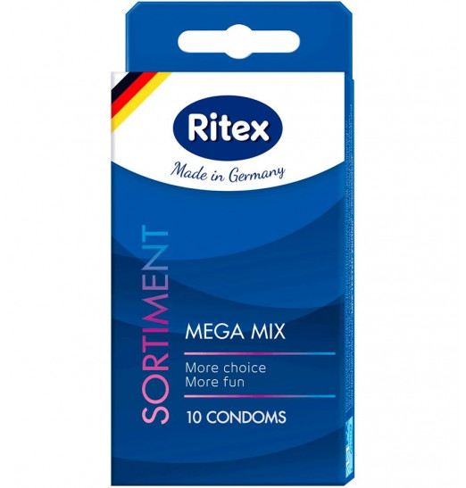 Микс презервативов RITEX SORTIMENT - 10 шт.