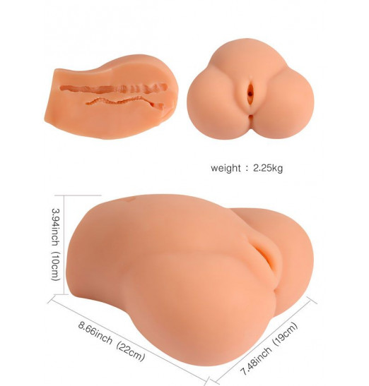 Телесная вагина с двумя тоннелями