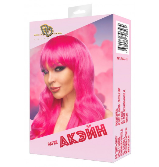 Ярко-розовый парик Акэйн Ярко-розовый парик Акэйн