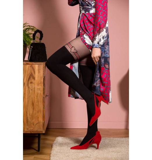 Оригинальные колготки Juliett с сердечками