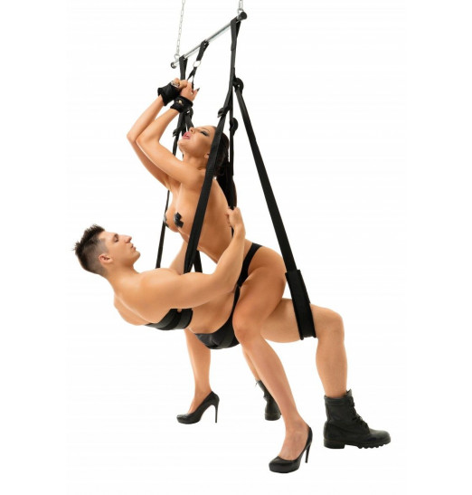 Черные любовные качели с регулируемой длиной