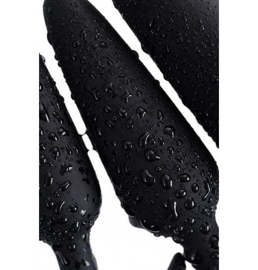 Набор из 3 черных анальных втулок Eridani