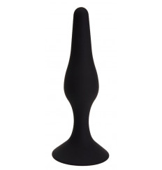 Черная анальная пробка Gravity - 15,5 см.