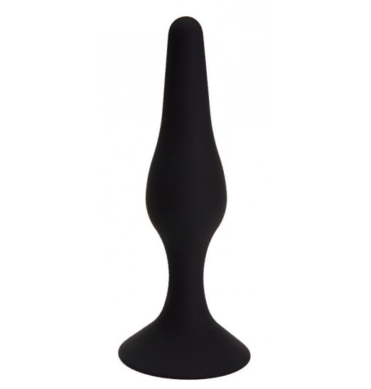 Черная анальная пробка Gravity - 15,5 см.