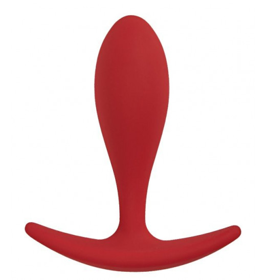 Бордовая анальная пробка Lito L - 9,5 см.