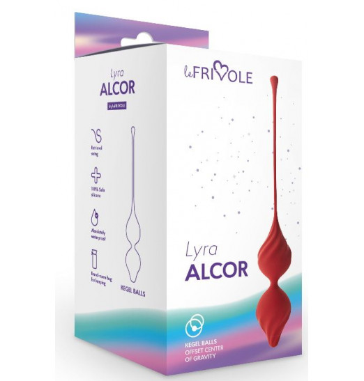 Бордовые вагинальные шарики Alcor