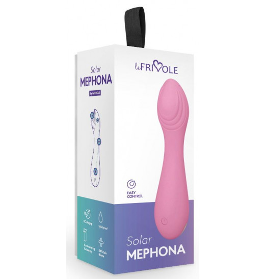 Розовый мини-вибратор Mephona - 11,7 см.