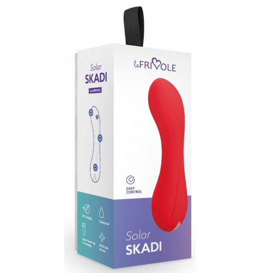 Красный мини-вибратор Skadi - 11,7 см. Красный мини-вибратор Skadi - 11,7 см.