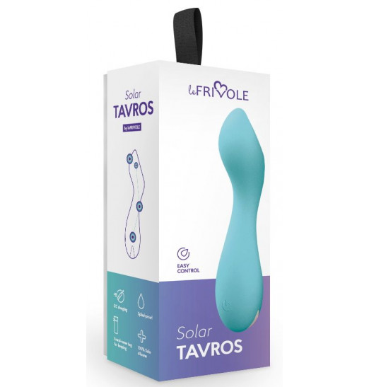 Голубой мини-вибратор Tarvos - 11,7 см.