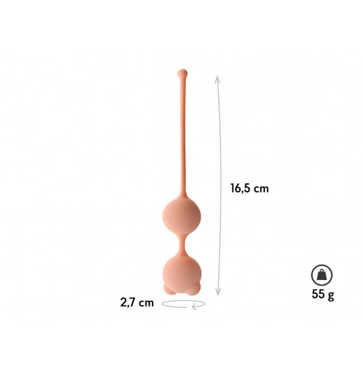 Бежевые вагинальные шарики Beta