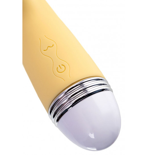 Желтый вибратор-кролик Aster - 22 см. Желтый вибратор-кролик Aster - 22 см.