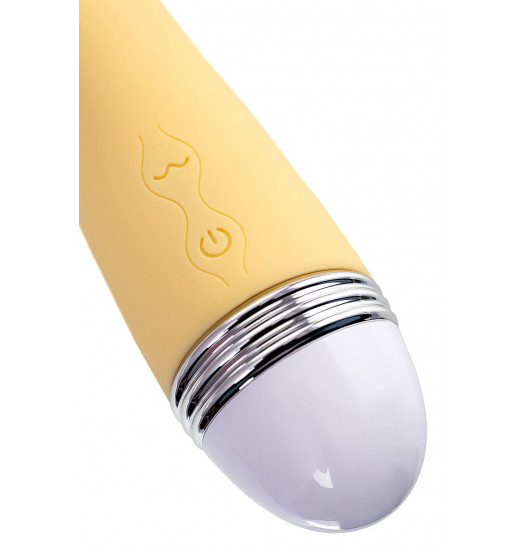 Желтый вибратор Calla - 22 см.