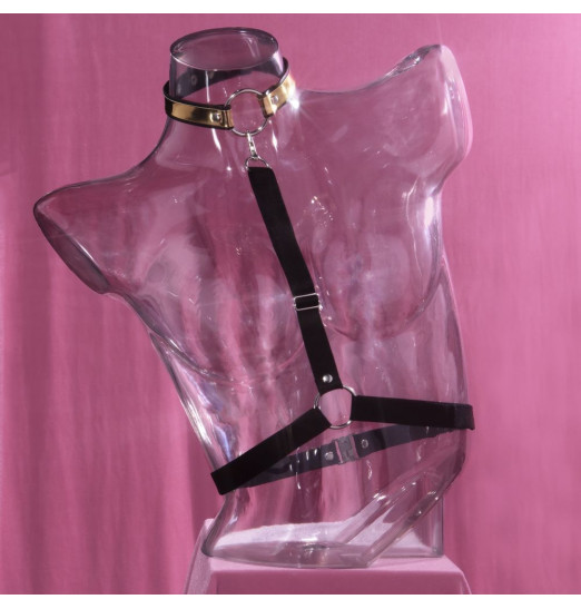 Золотисто-черная портупея Harness cognac Золотисто-черная портупея Harness cognac