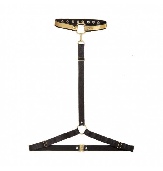 Золотисто-черная портупея Harness cognac