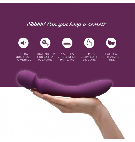 Фиолетовый вибратор-жезл So Divine Wicked Game Magic Wand - 24 см. Фиолетовый вибратор-жезл So Divine Wicked Game Magic Wand - 24 см.