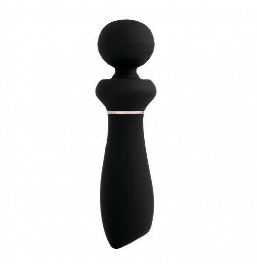 Черный вибратор So Divine Relax Portable Massage Wand - 24 см.