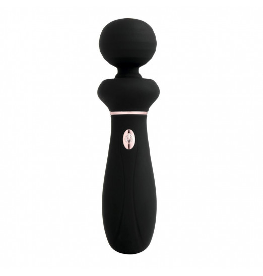 Черный вибратор So Divine Relax Portable Massage Wand - 24 см.