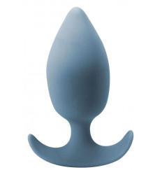 Грязно-синяя анальная пробка со смещенным центром тяжести Gleam - 10 см.