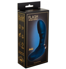 Синий вибростимулятор простаты Supreme - 11,5 см.