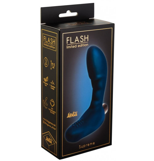 Синий вибростимулятор простаты Supreme - 11,5 см. Синий вибростимулятор простаты Supreme - 11,5 см.