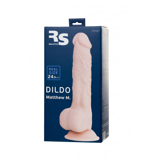 Телесный фаллоимитатор-реалистик Matthew M - 24,5 см. Телесный фаллоимитатор-реалистик Matthew M - 24,5 см.
