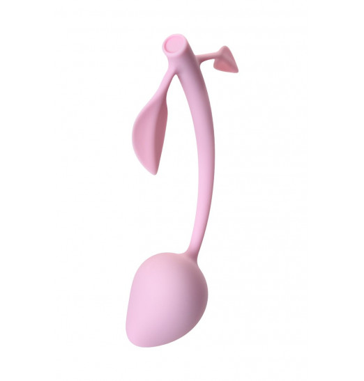 Розовый силиконовый вагинальный шарик с лепесточками Розовый силиконовый вагинальный шарик с лепесточками