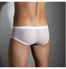 Мужские трусы-боксеры с полупрозрачными элементами