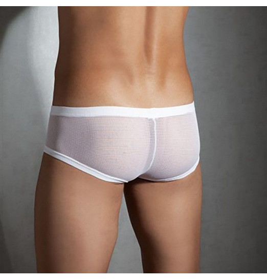 Мужские трусы-боксеры с полупрозрачными элементами Мужские трусы-боксеры с полупрозрачными элементами