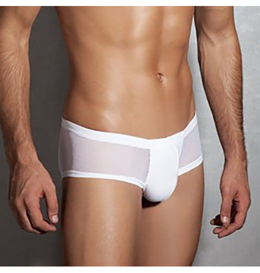 Мужские трусы-боксеры с полупрозрачными элементами