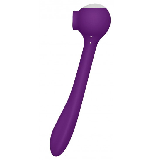 Фиолетовый универсальный вибратор Drago с язычком - 18,3 см. Фиолетовый универсальный вибратор Drago с язычком - 18,3 см.