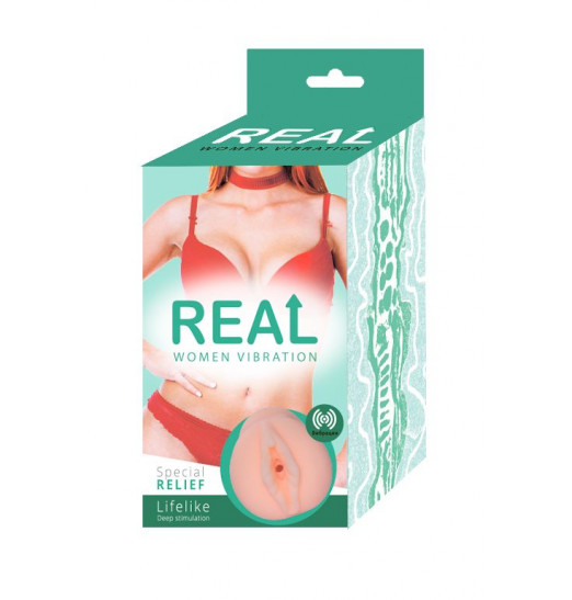 Телесный мастурбатор-вагина Real Women Vibration Телесный мастурбатор-вагина Real Women Vibration
