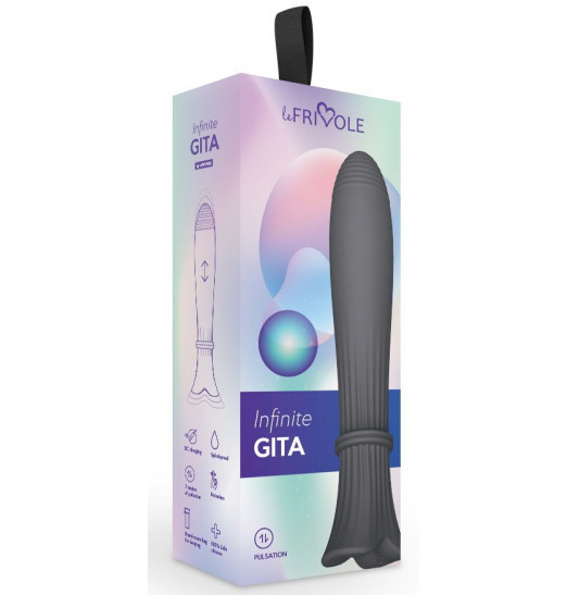 Темно-серый пульсатор Gita - 20 см.