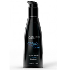 Охлаждающий лубрикант на водной основе Wicked AQUA CHILL - 120 мл. Охлаждающий лубрикант на водной основе Wicked AQUA CHILL - 120 мл.