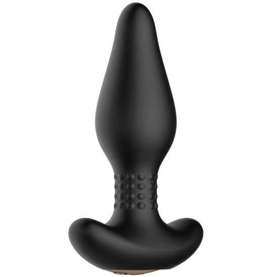 Черная анальная вибропробка Carl с пультом - 16,4 см. Черная анальная вибропробка Carl с пультом - 16,4 см.