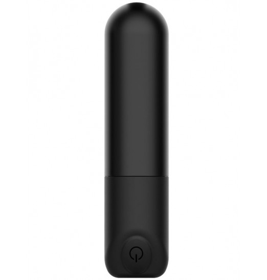 Черный мини-вибратор Rick с пультом - 8,6 см. Черный мини-вибратор Rick с пультом - 8,6 см.