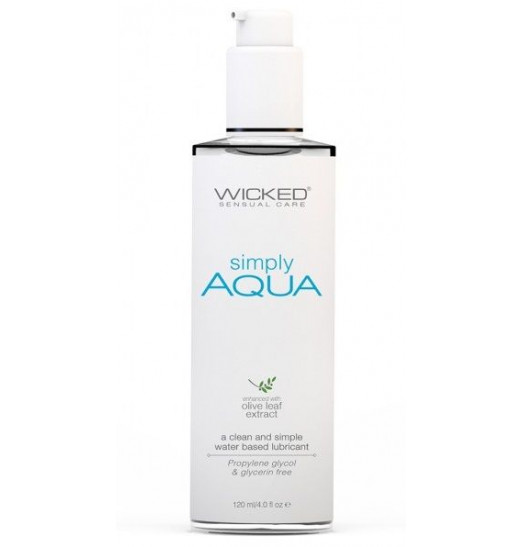 Легкий лубрикант на водной основе Wicked Simply AQUA - 120 мл.