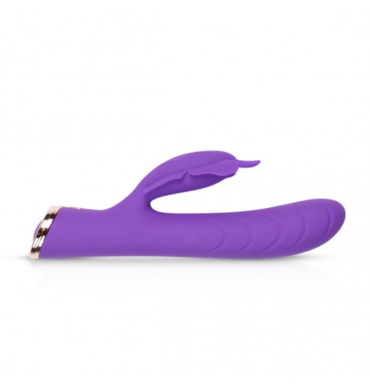 Фиолетовый вибратор-кролик The Princess Butterfly Vibrator - 20,5 см.