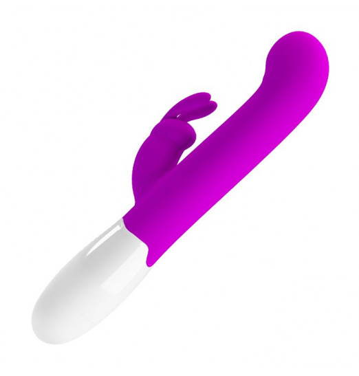 Лиловый вибратор-кролик Centaur - 20,6 см.