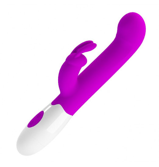 Лиловый вибратор-кролик Centaur - 20,6 см.