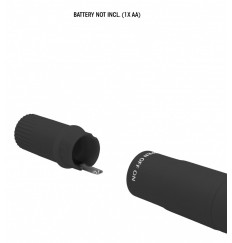 Черный клиторальный вибромассажер Clitoral Tickler - 16,2 см.