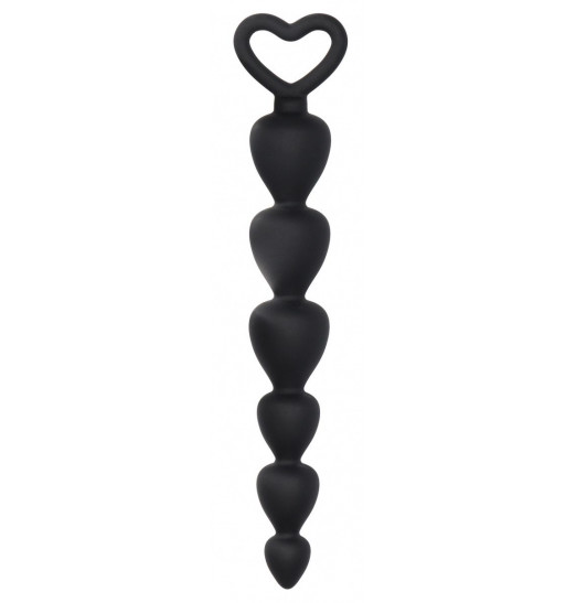 Черная анальная елочка Silicone Anal Beads - 17,5 см. Черная анальная елочка Silicone Anal Beads - 17,5 см.