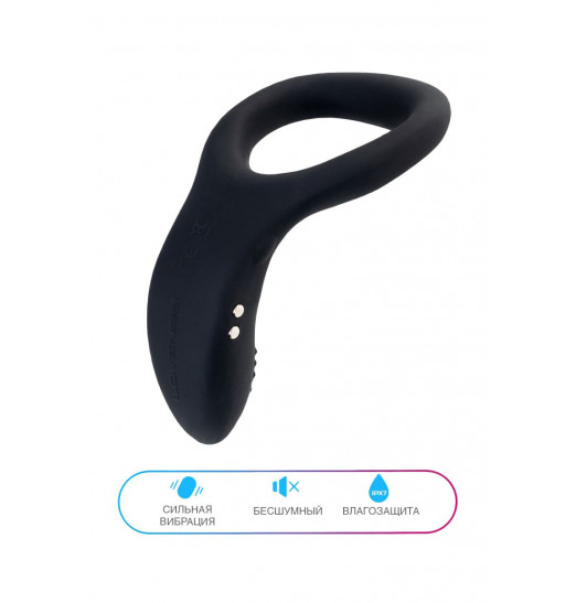 Черное эрекционное кольцо Lovense Diamo