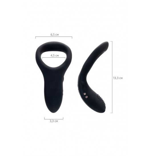 Черное эрекционное кольцо Lovense Diamo