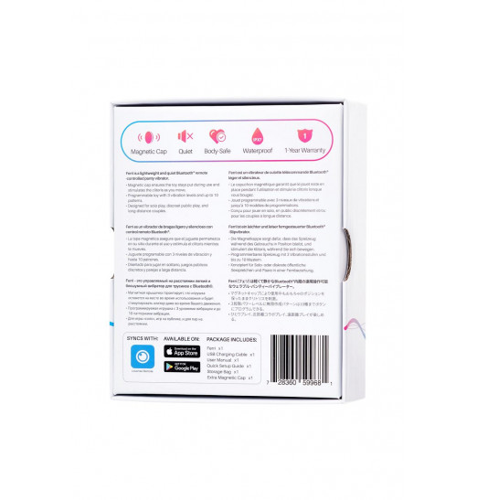 Розово-черный вибростимулятор в трусики Lovense Ferri